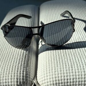 Authentic Dior Dark-Toned Aviator Sunglasses - serial number- see photos